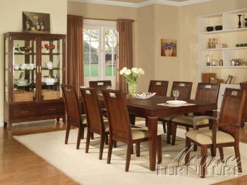 11800 Donovan Dining Table in Walnut by Acme w/Options [AMDS-11800 Donovan]