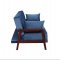 Nianzez Adjustable Sofa LV00178 in Navy Velvet by Acme