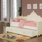 White Finish Traditional Daybed w/Trundle