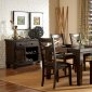 Hawn 2438-82 Dining Table by Homelegance in Espresso w/Options