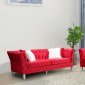 LCL-004 Sofa & Loveseat Set in Red Velvet