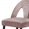 Akoya Counter Stool 795 Set of 2 Pink Velvet Fabric - Meridian