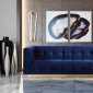 Roma Sofa in Navy Velvet Fabric by TOV