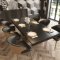 Wave Dining Table in Dark Gray by ESF w/Options