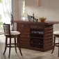 70025 Pacifica Bar Table in Cherry by Acme w/Optional Bar Chairs