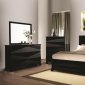 Karolina 203671 Bedroom in Black by Coaster w/Options