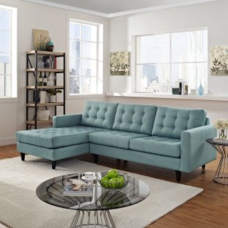 Empress EEI-1666 Sectional in Laguna Fabric by Modway w/Option