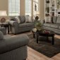 Graphite Fabric Sofa & Loveseat Set w/Optional Ottoman & Chair