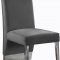 Porsha Dining Chair 756 Set of 2 Grey Velvet Fabric by Meridian