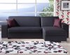 Kobe Escudo Black Sectional Sofa w/Optional Ottoman