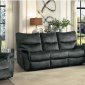 Goby Power Recliner Sofa 9937 in Dark Gray by Homelegance