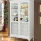 Dallin Curio Cabinet 90107 in White by Acme