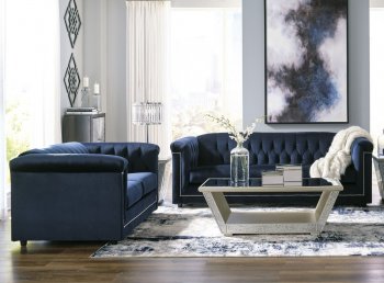 Josanna Sofa & Loveseat Set 21905 in Navy Fabric by Ashley [SFAS-21905 Josanna Navy]