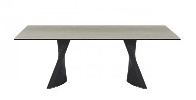 RH 9688 Coffee Table by J&M w/Taupe Slate Ceramic Top