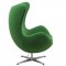 Egg Lounge Chair EG35GW in Green Wool by LeisureMod w/Options