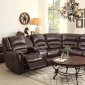 Palmyra Motion Sectional Sofa 8411-CR by Homelegance w/Console