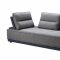 Glendale Sectional Sofa in Blue & Grey Fabric by VIG