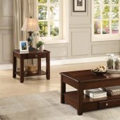 Ballwin 3256RF Coffee Table 3Pc Set in Cherry by Homelegance