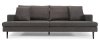 Dark Grey Mond Fabric Modern Sofa w/Cushions