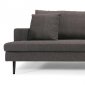 Dark Grey Mond Fabric Modern Sofa w/Cushions