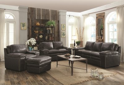 Regalvale 505842 Loveseat in Leather Match by Coaster w/Options