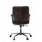 Zooey Office Chair 92558 in Chocolate Top Grain Leather by Acme