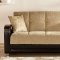 Luna Marletto Mustard Sofa Bed by Sunset in Fabric & Leatherette