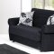 Rain Sofa Bed & Loveseat Set in Black Chenille by Rain w/Options