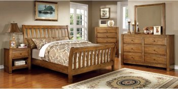 Conrad CM7970 Bedroom in Rustic Oak Finish w/Options [FABS-CM7970-Conard]