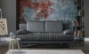 Fantasy Cotton Dark Navy Sofa Bed by Istikbal