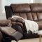 Jaylen Motion Sofa 55425 Toffee & Espresso Microfiber w/Options