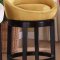 Choice of Color Microfiber Set of 2 Igloo Swivel Barstools