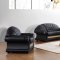 Cleopatra Sofa Set 3Pc in Black Half Leather by VIG