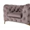 Sheila Sofa Set 3Pc in Silver Velour Fabric by VIG