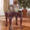 Rich Cherry Finish Traditional Coffee 3Pc Table w/Carved Legs