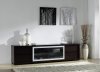 Reflex TV Stand by Beverly Hills Furniture in Wenge