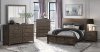 Peter Bedroom Set 5Pc in Gray Oak by Global w/Options