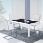 D8055 Dining Table in White & Black by Global w/Options