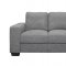 U801 Sofa & Loveseat Set Dark Gray Fabric by Global w/Options