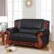 Bella 632 Sofa in Black Bonded Leather w/Optional Items