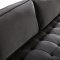 Emily Sofa 625 in Grey Velvet Fabric by Meridian w/Options