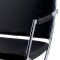 Jessy Chair in Black Leather w/Optional Ottoman by Whiteline