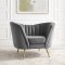 Opportunity Sofa in Gray Velvet Fabric by Modway w/Options