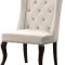 Suri Dining Chair 772 Set of 2 Cream Velvet Fabric by Meridian