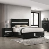 Miranda Bedroom Set 5Pc 205110 in Black by Coaster w/Options