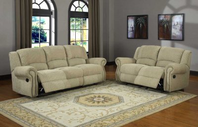 9708CN Quinn Motion Sofa in Beige Chenille Fabric by Homelegance