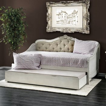 Sebastianne Daybed & Trundle Set CM1250 in Antique White [FAB-CM1250-Sebastianne]