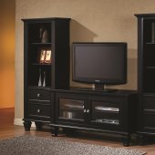 702251 TV Stand in Black by Coaster w/Optional Media Towers