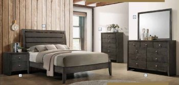 Serenity 4Pc Youth Bedroom Set 215841 in Mod Grey by Coaster [CRKB-215841T-Serenity]