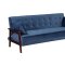 Nianzez Adjustable Sofa LV00178 in Navy Velvet by Acme